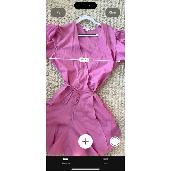 NWOT Rhode Rosie puff sleeve wrap dress, prism pink, $375 - Picture 8 of 9